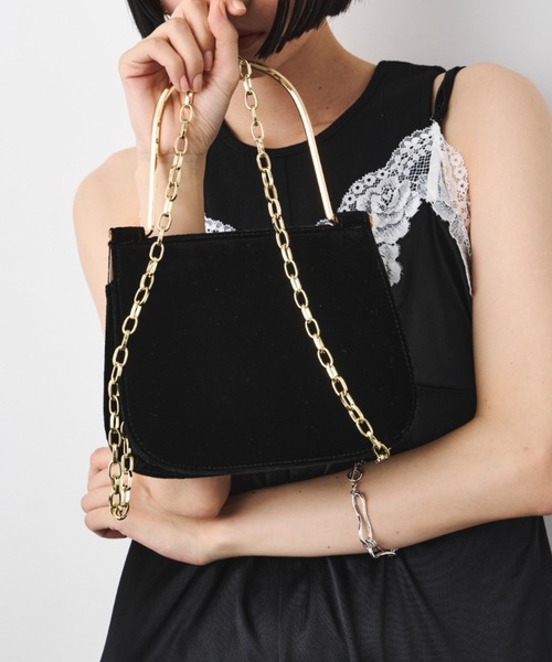 LE VERNIS(ル・ベルニ)の「LE VERNIS(ル・ベルニ)Metal handle minibag(ハンドバッグ・レディース・ブラウン/パイソン/ブラック・FREE)」の20枚目の写真