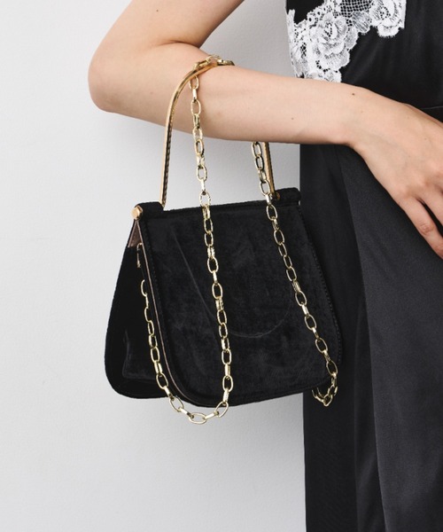 LE VERNIS(ル・ベルニ)の「LE VERNIS(ル・ベルニ)Metal handle minibag(ハンドバッグ・レディース・ブラウン/パイソン/ブラック・FREE)」の21枚目の写真