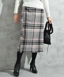 INTERPLANET | ＢＩＧチェックツイードタイトスカート(スカート)