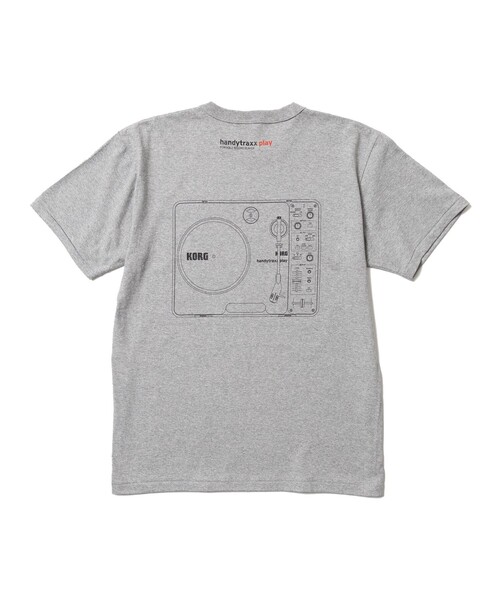 BEAMS RECORDS(ビームスレコーズ)の「【COLLABORATION】KORG handytraxx play × BEAMS RECORDS Tシャツ(Tシャツ/カットソー・メンズ・グレー/ブラック・LARGE/X-LARGE/MEDIUM)」の5枚目の写真