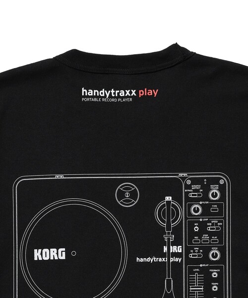 BEAMS RECORDS(ビームスレコーズ)の「【COLLABORATION】KORG handytraxx play × BEAMS RECORDS Tシャツ(Tシャツ/カットソー・メンズ・グレー/ブラック・LARGE/X-LARGE/MEDIUM)」の12枚目の写真