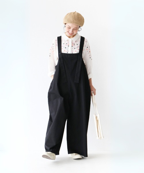 sanpo kuschel(サンポクシェル)の「鮮やか花刺繍ブラウス(長袖)(シャツ/ブラウス・レディース・ホワイト・FREE)」の9枚目の写真