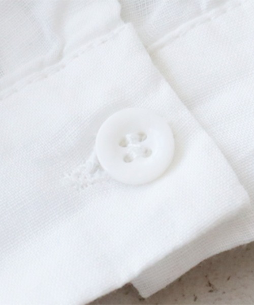 sanpo kuschel(サンポクシェル)の「鮮やか花刺繍ブラウス(長袖)(シャツ/ブラウス・レディース・ホワイト・FREE)」の18枚目の写真