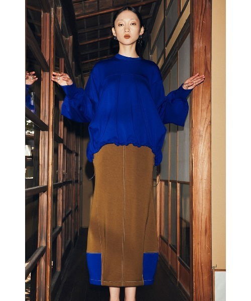 トップス ommo IRREGULAR TUCK TOP セール】IRREGULAR TUCK TOP（Tシャツ/カットソー）｜OMMO