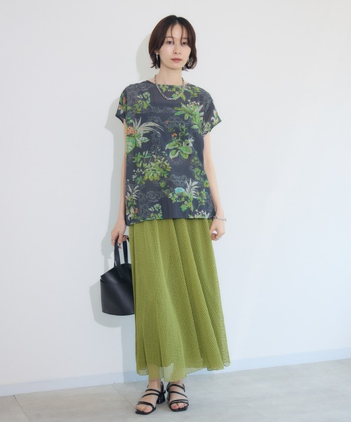 Paradise Picnic（パラダイスピクニック）の「メッシュスカート見えパンツ（その他パンツ・レディース・ブラック/グリーン/アイボリー・FREE）」の6枚目の写真