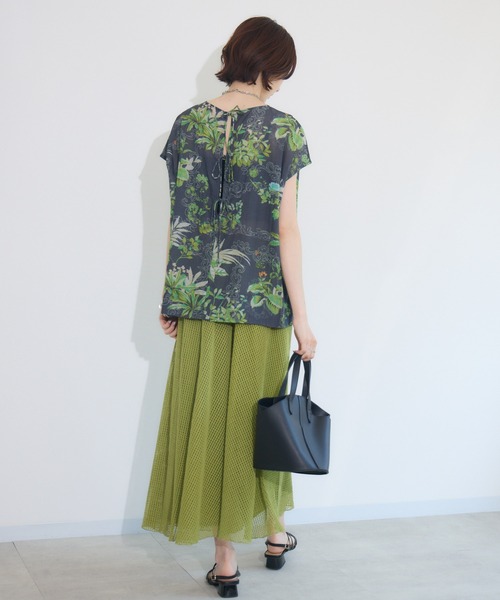 Paradise Picnic（パラダイスピクニック）の「メッシュスカート見えパンツ（その他パンツ・レディース・ブラック/グリーン/アイボリー・FREE）」の9枚目の写真