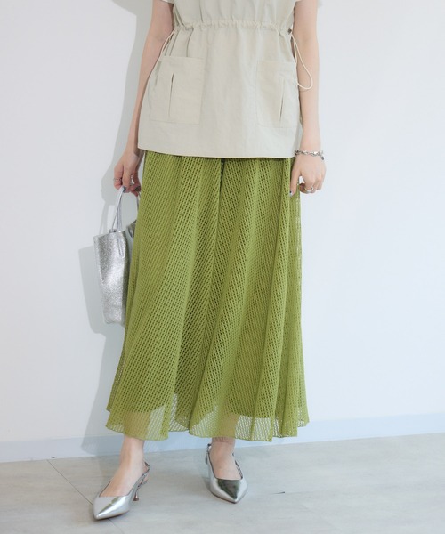 Paradise Picnic（パラダイスピクニック）の「メッシュスカート見えパンツ（その他パンツ・レディース・ブラック/グリーン/アイボリー・FREE）」の11枚目の写真