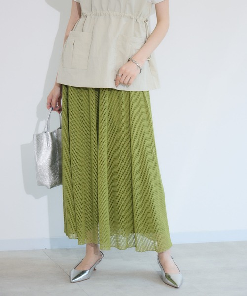 Paradise Picnic（パラダイスピクニック）の「メッシュスカート見えパンツ（その他パンツ・レディース・ブラック/グリーン/アイボリー・FREE）」の12枚目の写真