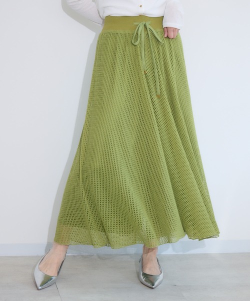 Paradise Picnic（パラダイスピクニック）の「メッシュスカート見えパンツ（その他パンツ・レディース・ブラック/グリーン/アイボリー・FREE）」の15枚目の写真