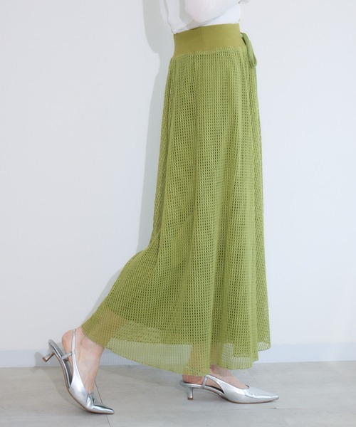 Paradise Picnic（パラダイスピクニック）の「メッシュスカート見えパンツ（その他パンツ・レディース・ブラック/グリーン/アイボリー・FREE）」の16枚目の写真