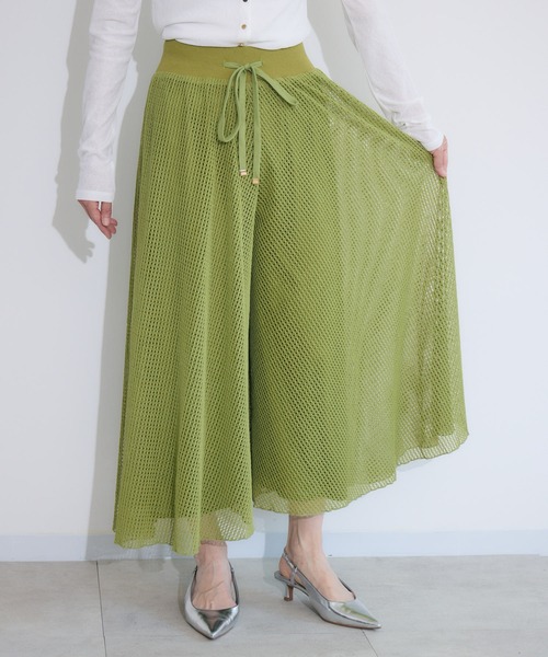 Paradise Picnic（パラダイスピクニック）の「メッシュスカート見えパンツ（その他パンツ・レディース・ブラック/グリーン/アイボリー・FREE）」の13枚目の写真