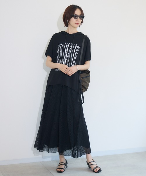 Paradise Picnic（パラダイスピクニック）の「メッシュスカート見えパンツ（その他パンツ・レディース・ブラック/グリーン/アイボリー・FREE）」の21枚目の写真