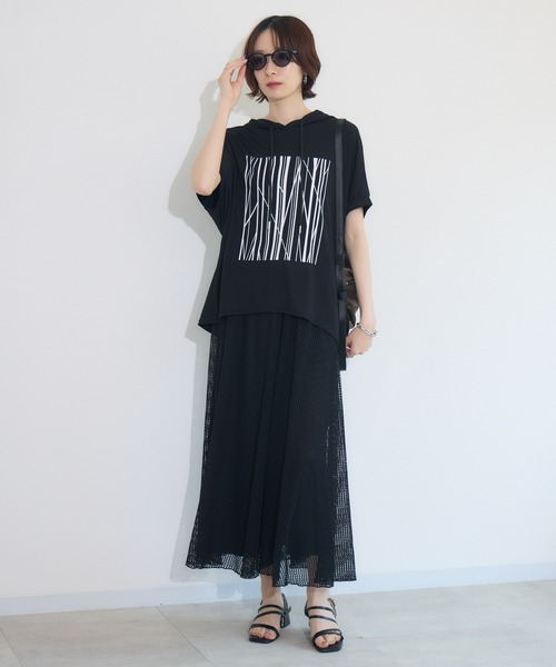 Paradise Picnic（パラダイスピクニック）の「メッシュスカート見えパンツ（その他パンツ・レディース・ブラック/グリーン/アイボリー・FREE）」の22枚目の写真