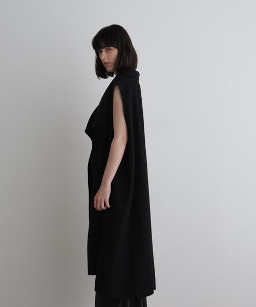 ◇ソフトウールリバーオーバーサイズロングジレ（その他アウター）｜LE