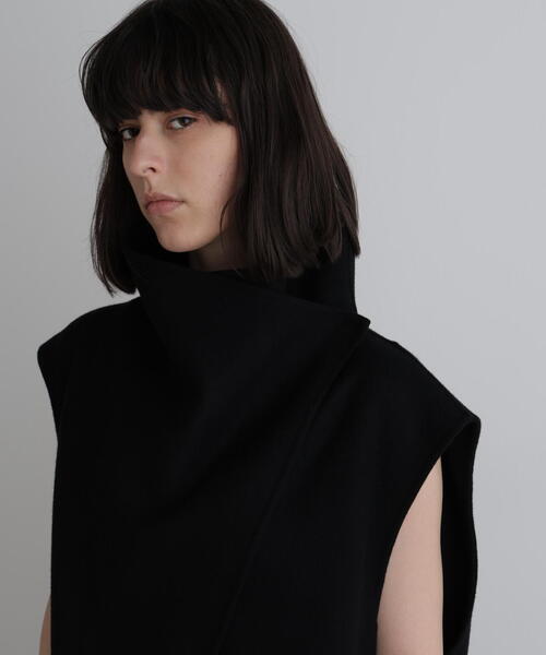 ◇ソフトウールリバーオーバーサイズロングジレ（その他アウター）｜LE