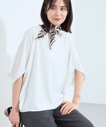 INDIVI | 【体型カバー/SETUP可能】ジョーゼット　ドルマンブラウス(シャツ/ブラウス)