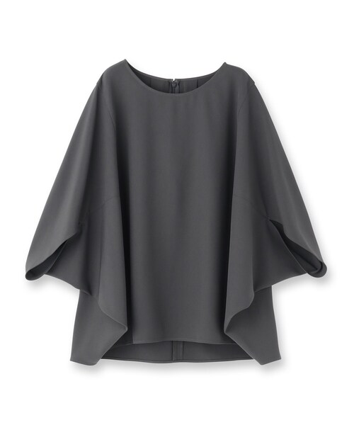 INDIVI(インディヴィ)の「【体型カバー/SETUP可能】ジョーゼット ドルマンブラウス(シャツ/ブラウス・レディース・ブラック/ブラウン系/ダークグレー/ホワイト・38/05/13/15 /34)」の5枚目の写真