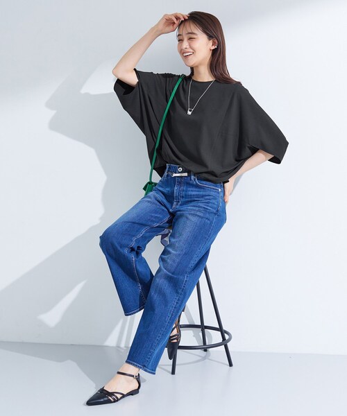 INDIVI(インディヴィ)の「【体型カバー/SETUP可能】ジョーゼット ドルマンブラウス(シャツ/ブラウス・レディース・ブラック/ブラウン系/ダークグレー/ホワイト・38/05/13/15 /34)」の16枚目の写真