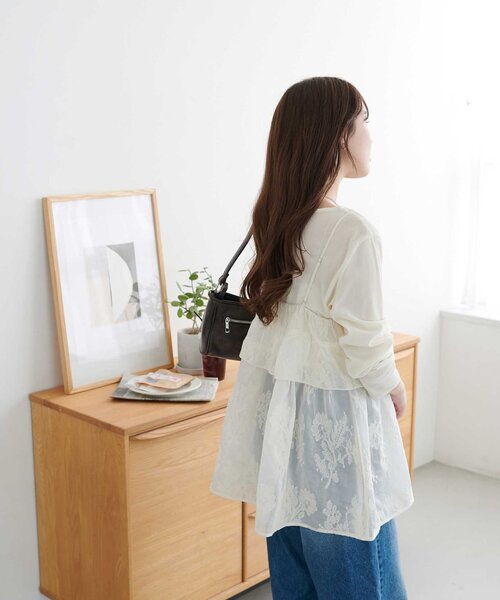 セール】【WEB限定】刺繍レースキャミチュニック（チュニック