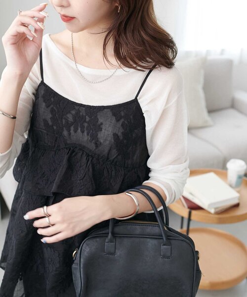 刺繍レースキャミチュニック（チュニック）｜DISCOAT（ディスコート