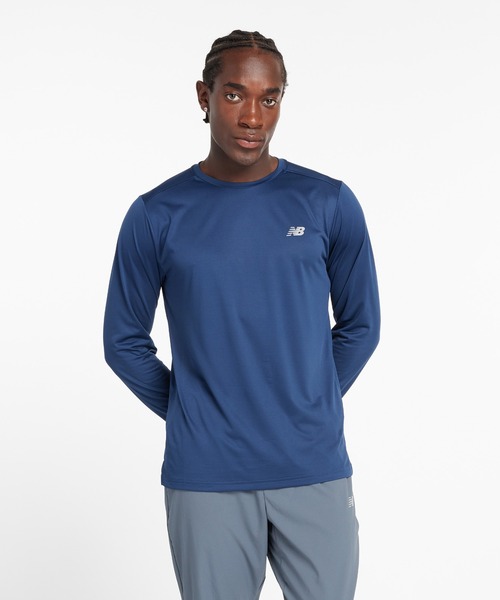 NEW BALANCE(ニューバランス)の「Sport Essentials ランロングスリーブTシャツ(Tシャツ/カットソー・メンズ・ネイビー/ブラック・MEDIUM/LARGE/X-LARGE/SMALL)」の2枚目の写真