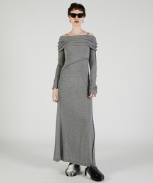 オフショルダーロングドレス / Off-the-shoulder Long Dress