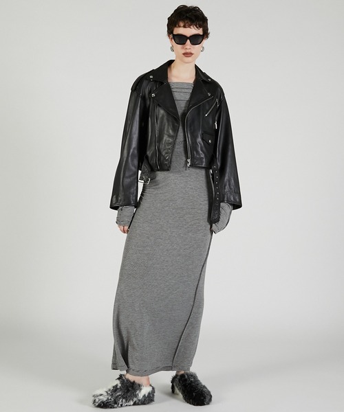 PRANK PROJECT（プランクプロジェクト）の「オフショルダーロングドレス / Off-the-shoulder Long Dress（ワンピース・レディース・ブラック/マルチ・FREE）」の3枚目の写真