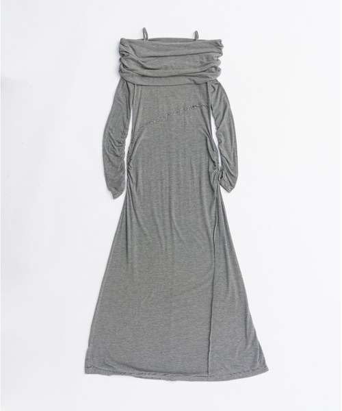 PRANK PROJECT（プランクプロジェクト）の「オフショルダーロングドレス / Off-the-shoulder Long Dress（ワンピース・レディース・ブラック/マルチ・FREE）」の13枚目の写真