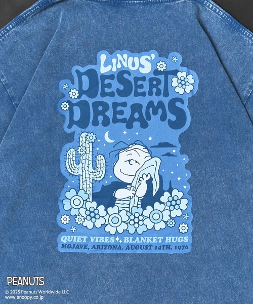 PEANUTS（ピーナッツ）の「PEANUTS/ピーナッツ ライナスTEE（Tシャツ/カットソー・レディース・ライトグレー/ブルー・M/L）」の12枚目の写真