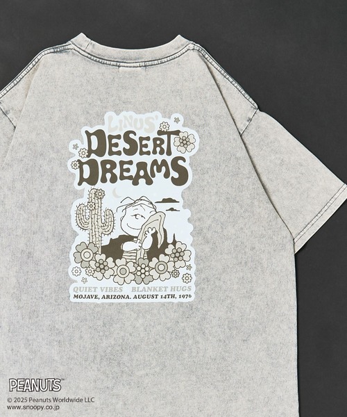PEANUTS（ピーナッツ）の「PEANUTS/ピーナッツ ライナスTEE（Tシャツ/カットソー・レディース・ライトグレー/ブルー・M/L）」の3枚目の写真