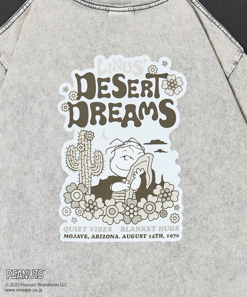 PEANUTS（ピーナッツ）の「PEANUTS/ピーナッツ ライナスTEE（Tシャツ/カットソー・レディース・ライトグレー/ブルー・M/L）」の7枚目の写真