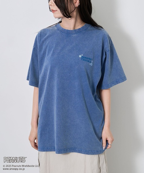 PEANUTS（ピーナッツ）の「PEANUTS/ピーナッツ ライナスTEE（Tシャツ/カットソー・レディース・ライトグレー/ブルー・M/L）」の13枚目の写真