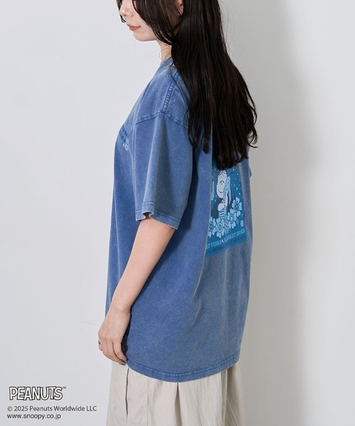 PEANUTS（ピーナッツ）の「PEANUTS/ピーナッツ ライナスTEE（Tシャツ/カットソー・レディース・ライトグレー/ブルー・M/L）」の14枚目の写真