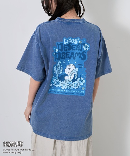 PEANUTS（ピーナッツ）の「PEANUTS/ピーナッツ ライナスTEE（Tシャツ/カットソー・レディース・ライトグレー/ブルー・M/L）」の15枚目の写真