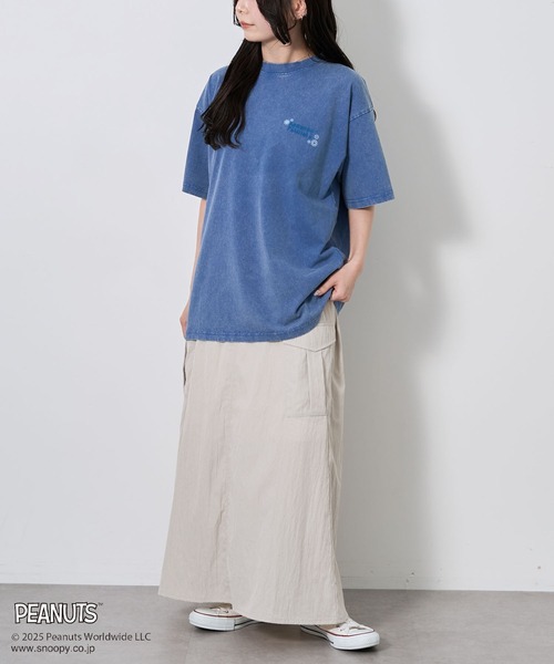 PEANUTS（ピーナッツ）の「PEANUTS/ピーナッツ ライナスTEE（Tシャツ/カットソー・レディース・ライトグレー/ブルー・M/L）」の16枚目の写真
