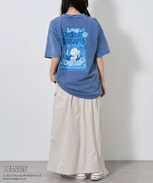 PEANUTS（ピーナッツ）の「PEANUTS/ピーナッツ ライナスTEE（Tシャツ/カットソー・レディース・ライトグレー/ブルー・M/L）」の17枚目の写真