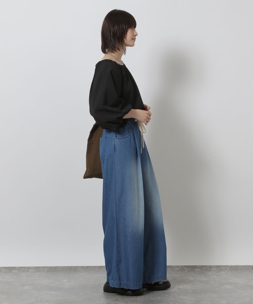 LAKOLE（ラコレ）の「クレープ袖バルーンブラウス / 580617（シャツ/ブラウス・レディース・マスタード/ブラウン/ブラック/アイボリー・FREE）」の15枚目の写真