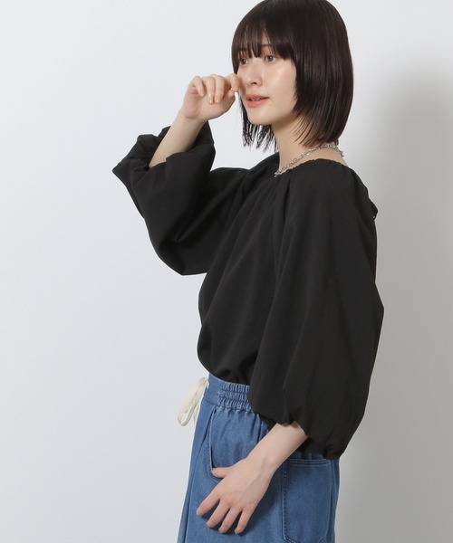 LAKOLE（ラコレ）の「クレープ袖バルーンブラウス / 580617（シャツ/ブラウス・レディース・マスタード/ブラウン/ブラック/アイボリー・FREE）」の18枚目の写真