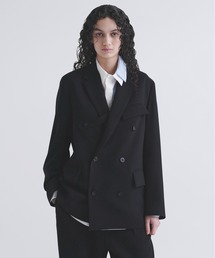 CULLNI(Nj)Double Cloth Slant Belt Tailored Jacket(e[[hWPbg)