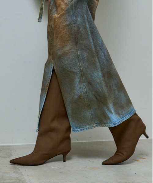 Low Heels Loose Long Boots/ローヒールルーズロングブーツ