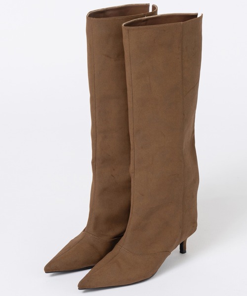 MAISON SPECIAL（メゾンスペシャル）の「Low Heels Loose Long Boots/ローヒールルーズロングブーツ（ブーツ・レディース・ブラック/ボルドー/キャメル・36/37/38）」の13枚目の写真