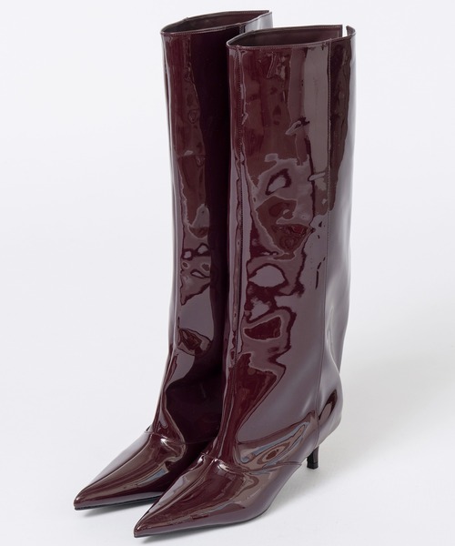 PRE-ORDER】Low Heels Loose Long Boots/ローヒールルーズロングブーツ