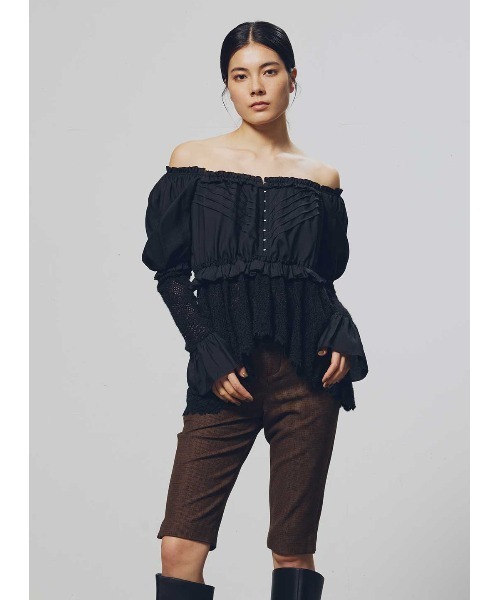 セール】ヴィンテージレースフリルブラウス（シャツ/ブラウス）｜COEL