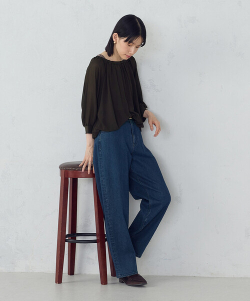COMME CA ISM(コムサイズム)の「【オンライン・店舗限定】バルーンスリーブ ブラウス+タンクトップ(シャツ/ブラウス・レディース・グリーン/ブラウン/ブラック・LARGE/MEDIUM)」の10枚目の写真