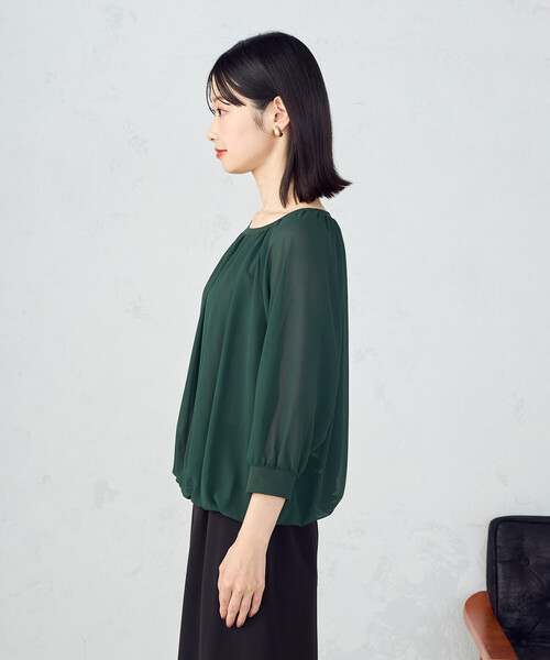 COMME CA ISM(コムサイズム)の「【オンライン・店舗限定】バルーンスリーブ ブラウス+タンクトップ(シャツ/ブラウス・レディース・グリーン/ブラウン/ブラック・LARGE/MEDIUM)」の18枚目の写真