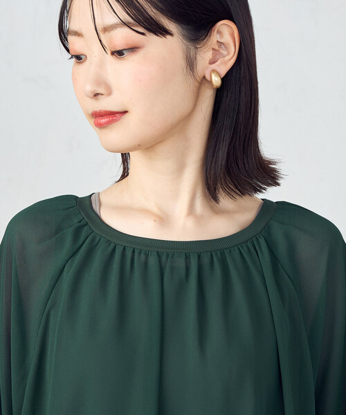 COMME CA ISM(コムサイズム)の「【オンライン・店舗限定】バルーンスリーブ ブラウス+タンクトップ(シャツ/ブラウス・レディース・グリーン/ブラウン/ブラック・LARGE/MEDIUM)」の20枚目の写真