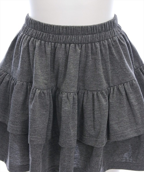 clear（クリア）の「2段ティアードスウェットミニスカート[フレンチ ガーリー フェミニン 着回し抜群]≪AW新作≫（スカート・レディース・グレー/チャコールグレー/ブラック・F）」の11枚目の写真