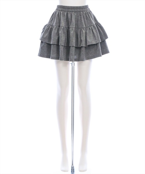 clear（クリア）の「2段ティアードスウェットミニスカート[フレンチ ガーリー フェミニン 着回し抜群]≪AW新作≫（スカート・レディース・グレー/チャコールグレー/ブラック・F）」の15枚目の写真