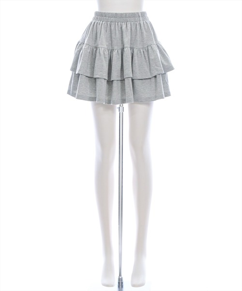 clear（クリア）の「2段ティアードスウェットミニスカート[フレンチ ガーリー フェミニン 着回し抜群]≪AW新作≫（スカート・レディース・グレー/チャコールグレー/ブラック・F）」の20枚目の写真