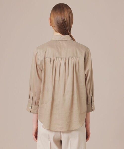 MACKINTOSH LONDON（マッキントッシュ ロンドン）の「【WEB・一部店舗限定】ピケボイルブラウス（シャツ/ブラウス・レディース・ベージュ/ネイビー・38/40）」の8枚目の写真